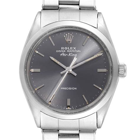 rolex air king grey dial|Rolex Air-King date price.